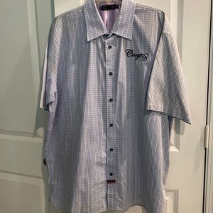 Men’s button down short sleeve COOGI shirt